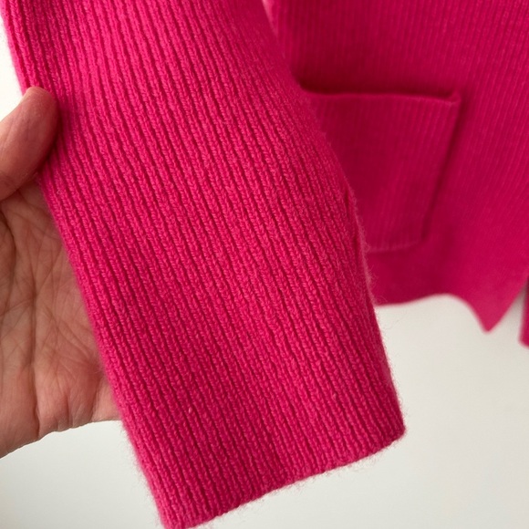 Cashmere pink cardigan sweater - Picture 6 of 12